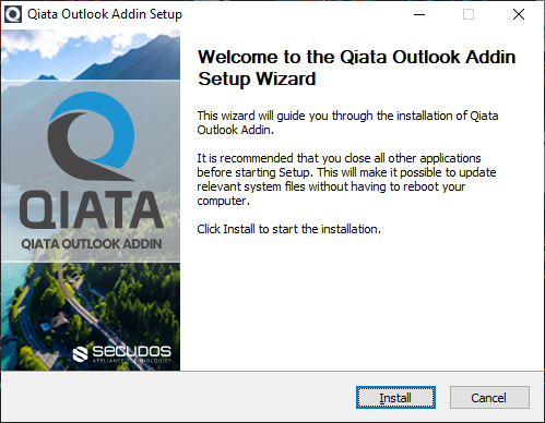 Willkommensseite Installer