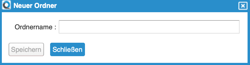New Folder Dialog Box