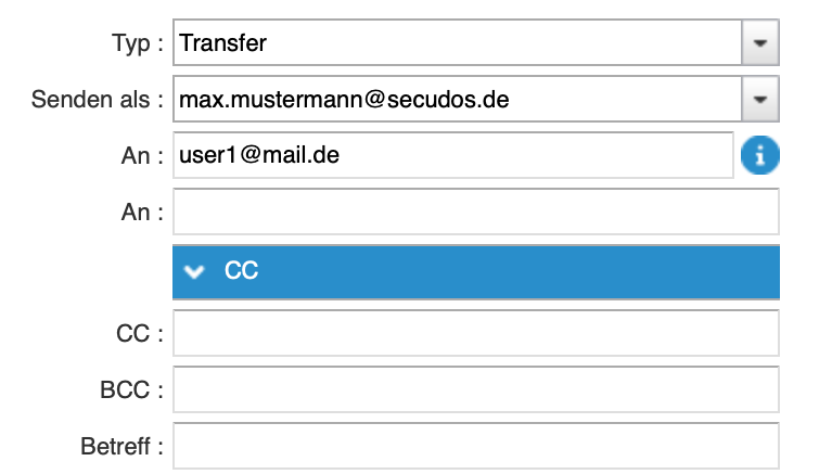 More Email Address boxes