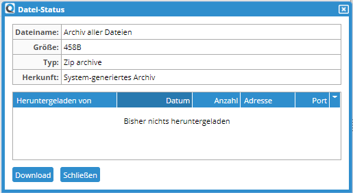 File Status Dialog