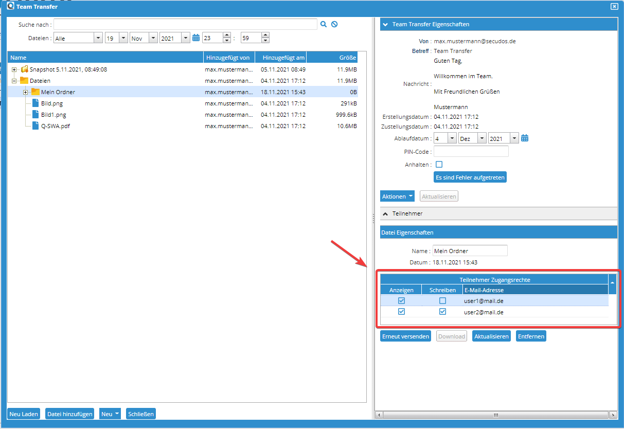 Member Access Rights