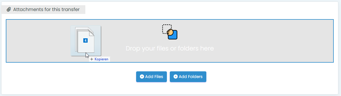 File and Folder button