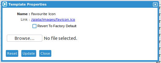 Fav Icon Upload Dialog