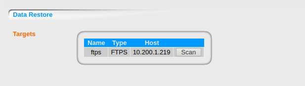 DOMOS BackupNG Data Restore