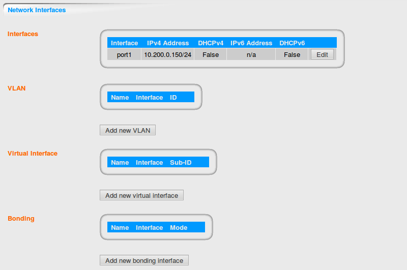 DOMOS Network Interfaces