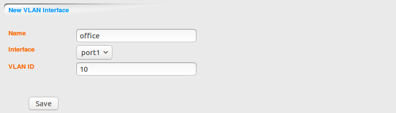 DOMOS VLAN Network Interfaces