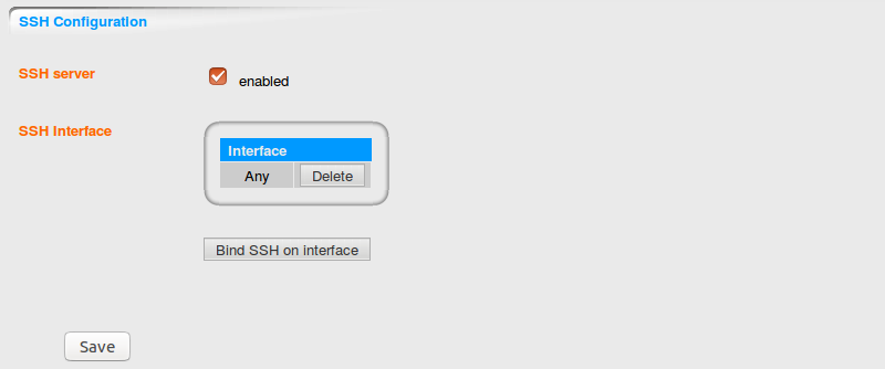 DOMOS SSH Configuration