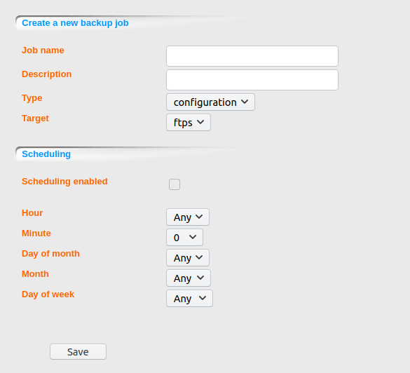 DOMOS6 BackupNG Confjob