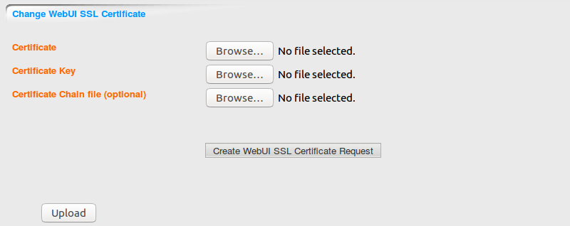DOMOS6 SSL Certificate Upload