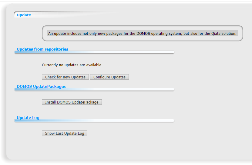 DOMOS6 System Update