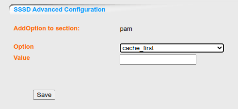 DOMOS6 User LDAP Advanced Configuration Add new Option