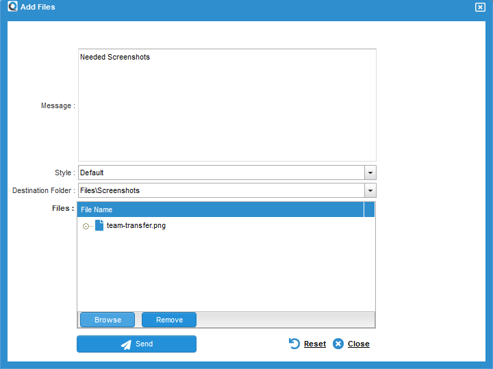 Team Transfer New File