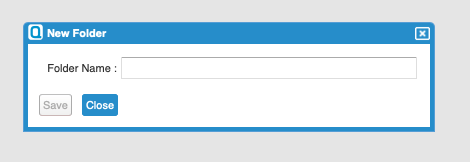 New Folder Dialog Box