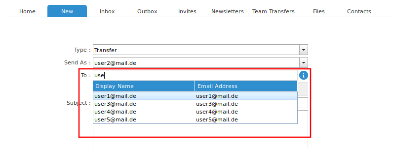 Email Address Suggestion